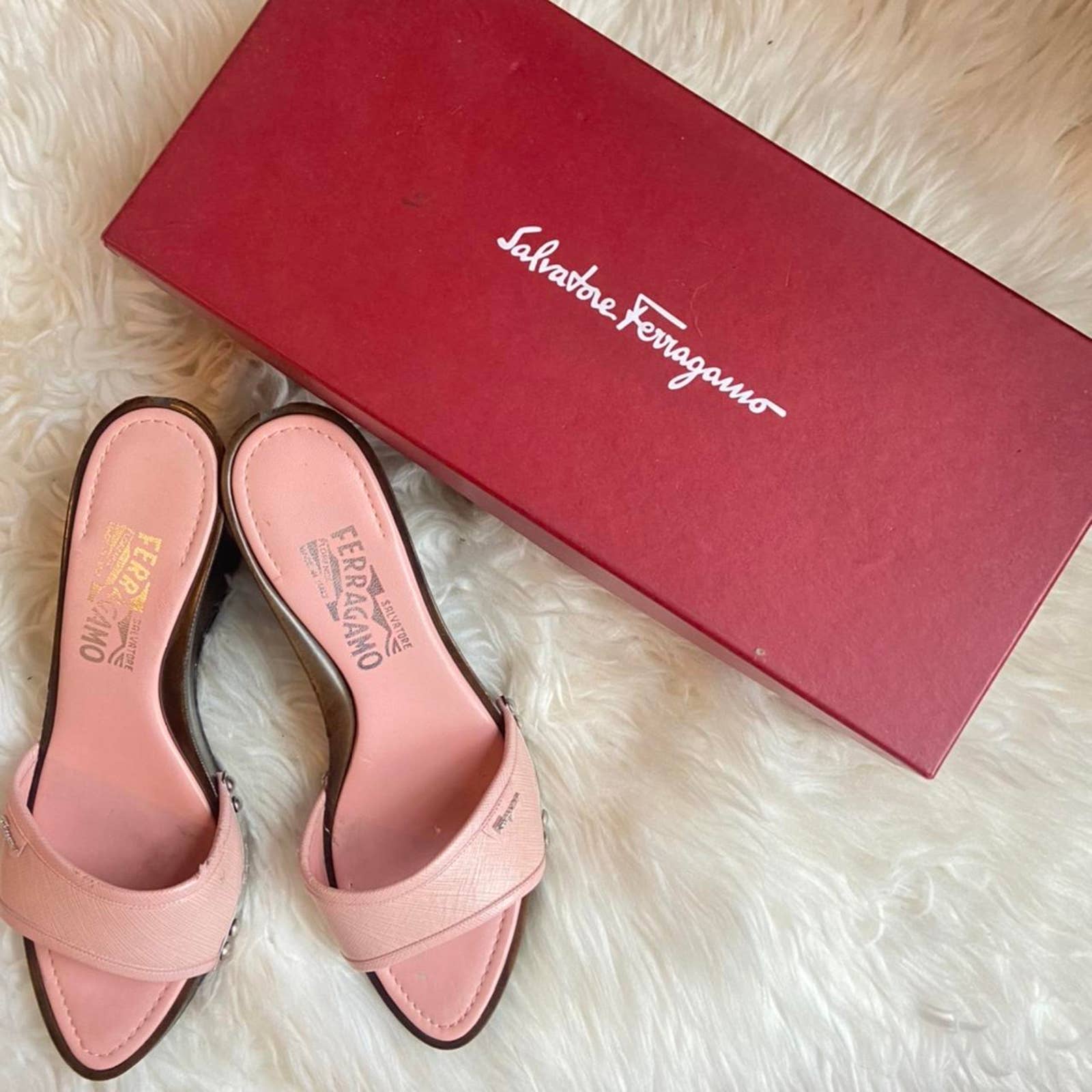 Rare Salvatore Ferragamo Wedges/ Salvatore Ferragamo Slides